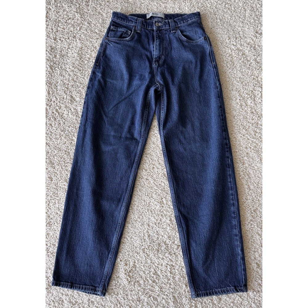 Hollister Skater Baggy Jeans Men 30x34 Dark Blue Excellent Wide Leg Streetwear